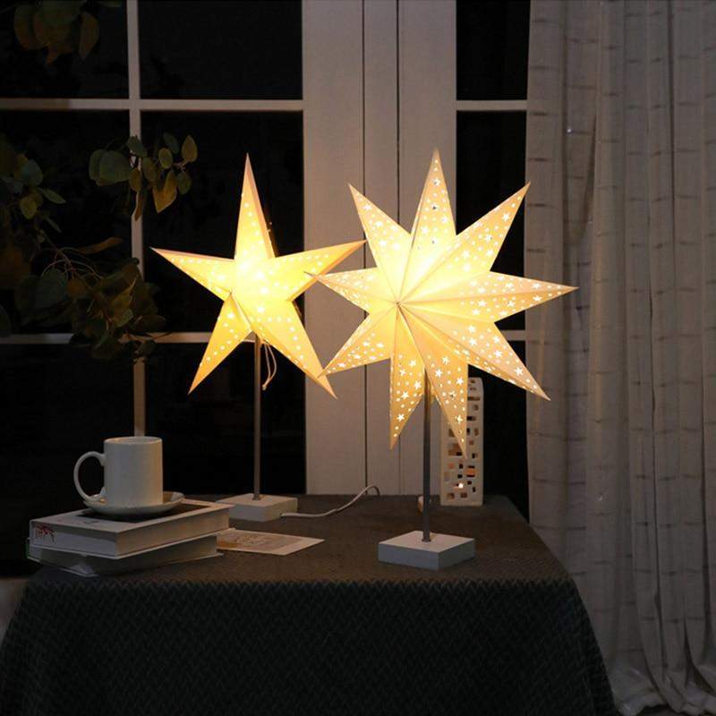 StellarGlow Radiant LED Star Table Lamp for Ambient Home Lighting