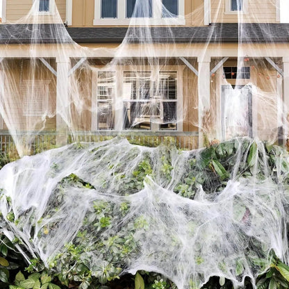 Stretch Spider Web Halloween Decoration Outdoor Party Garden Decor