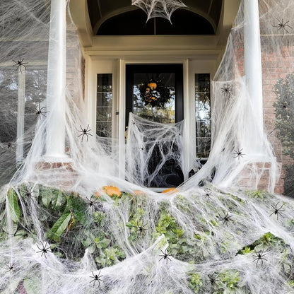 Stretch Spider Web Halloween Decoration Outdoor Party Garden Decor