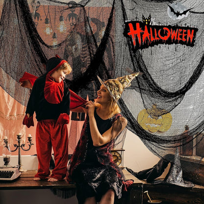 Stretchable Halloween Fabric Indoor Party Wall Door Window Decoration