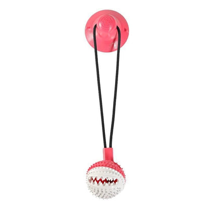 Suction Cup Dog Chew Toy Dental Cleaning Tug Toy Interactive Teeth Cleaning Toy