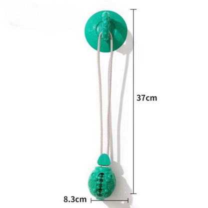 Suction Cup Dog Chew Toy Dental Cleaning Tug Toy Interactive Teeth Cleaning Toy