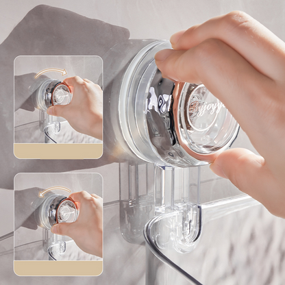 Suction Cup Wall Storage Organizer Bathroom Wall Shelf No Drill Shower Storage Holder