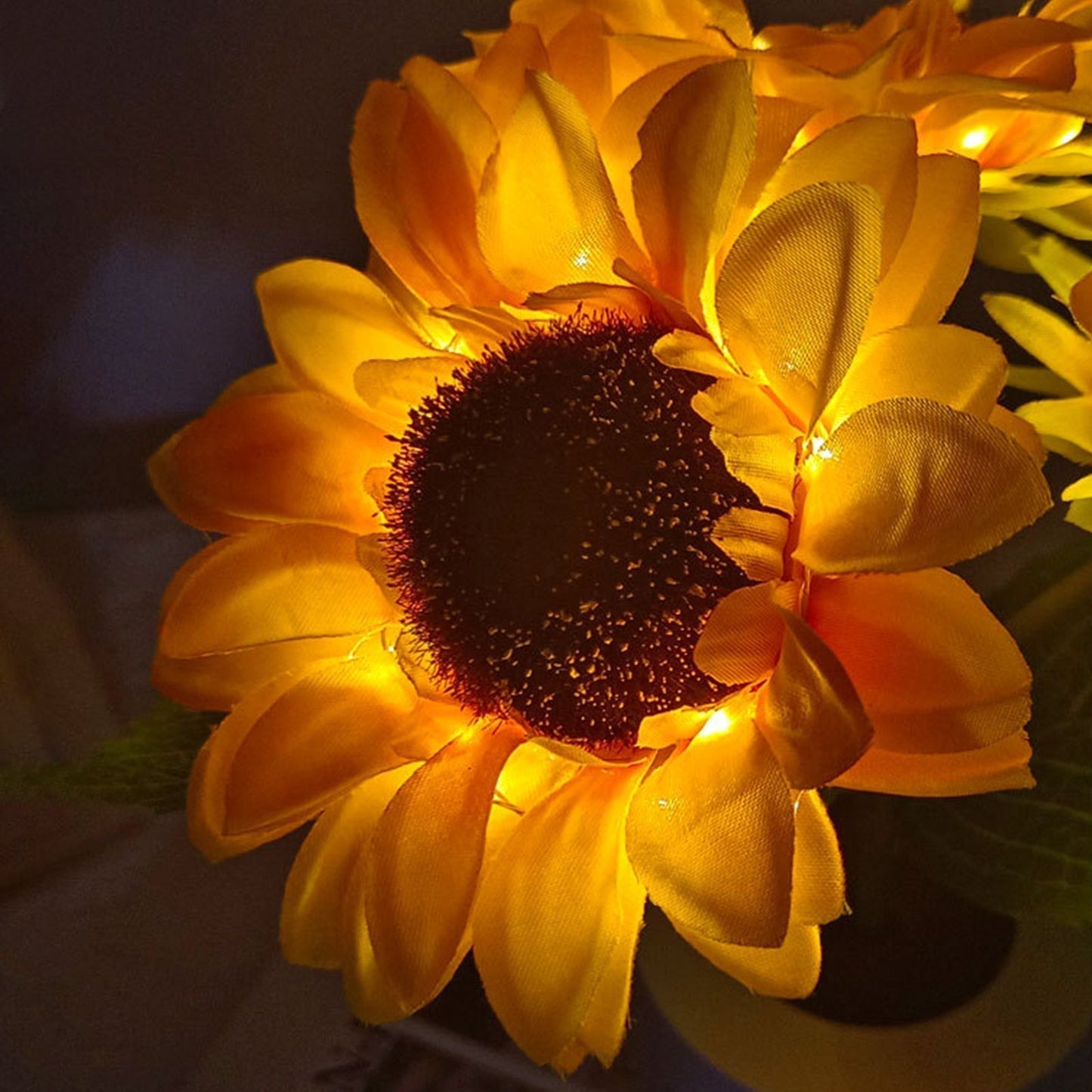 Sunflower LED Table Lamp Rechargeable Decorative Flower Light Cordless Night Lamp