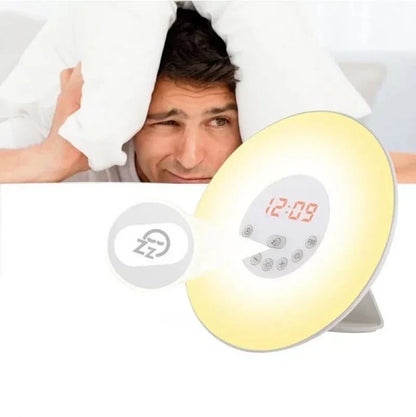 Sunrise Alarm Clock Natural Light Sound Wake Lamp