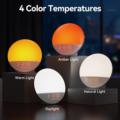 Sunrise Light Alarm Clock Multifunction Smart Wake Up Lamp