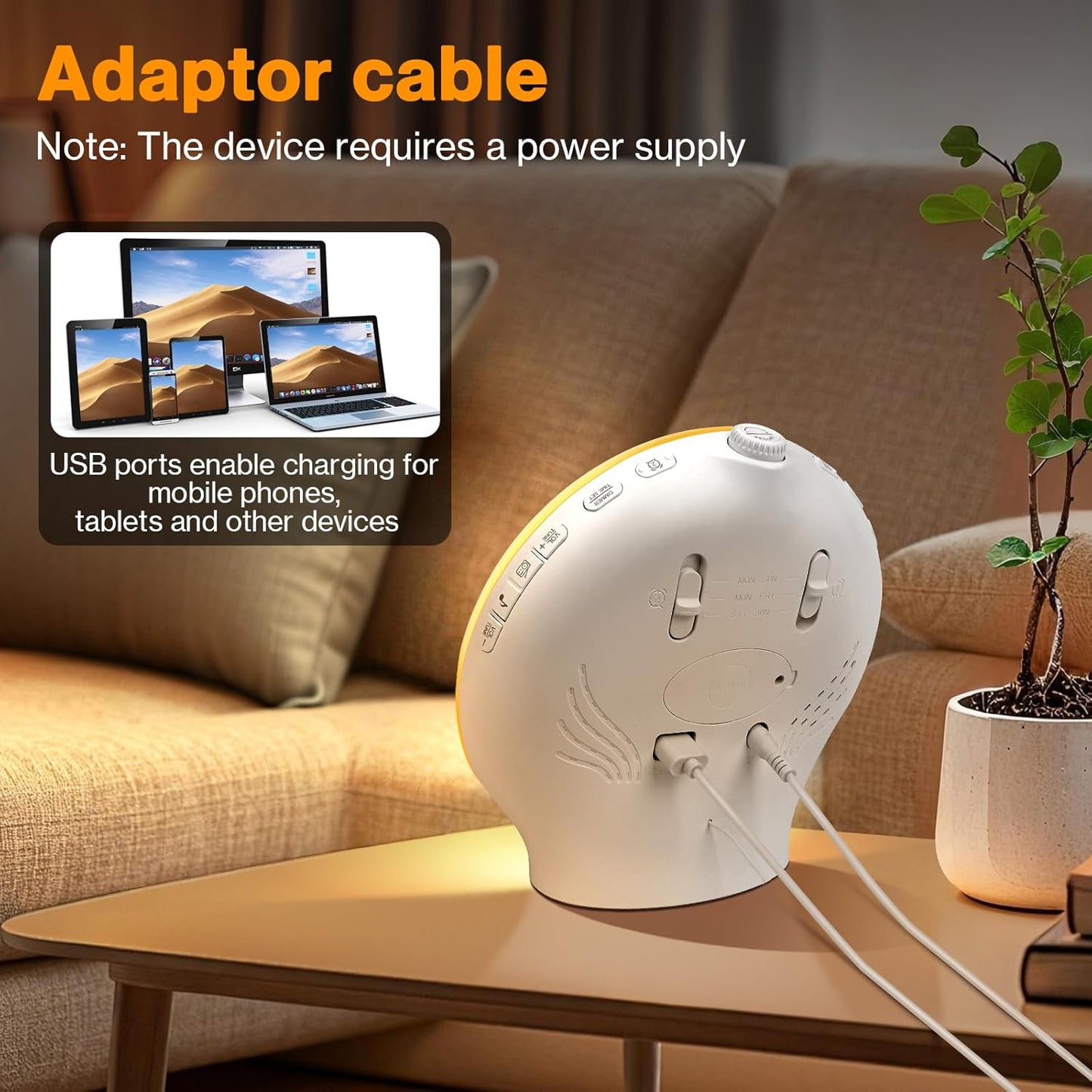 Sunrise Light Alarm Clock Multifunction Smart Wake Up Lamp