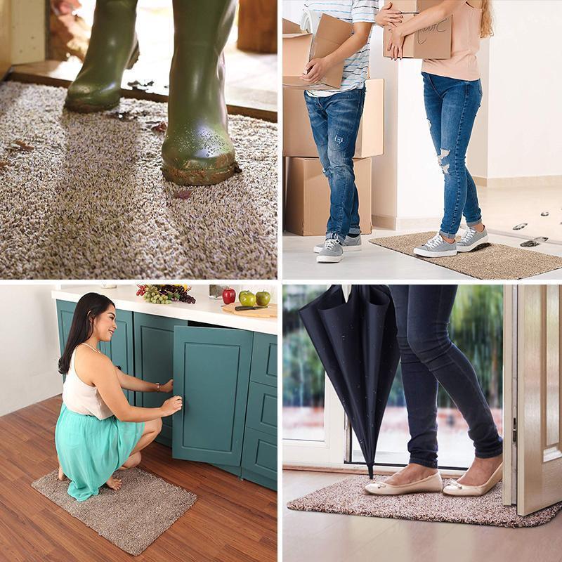 Super Absorbent Dirt Trap Door Mat Non Slip Entrance Floor Mat for Indoor Entryway