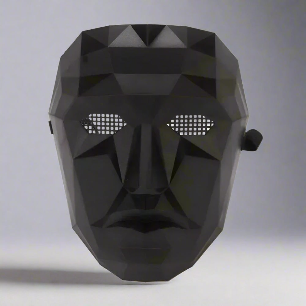 Tuta da guardia del gioco di sopravvivenza con maschera, guanti e cintura