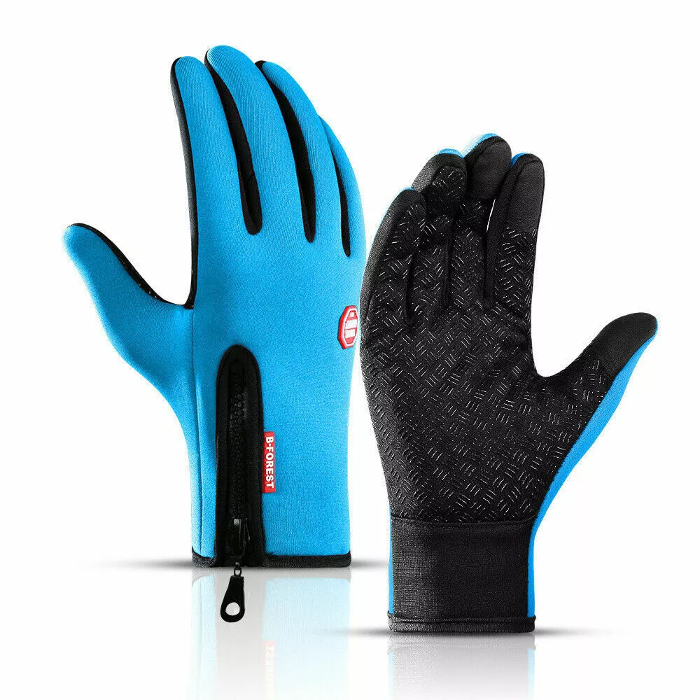 Thermal Heated Gloves Touchscreen Winter Handwear Anti Slip Grip Adjustable Strap