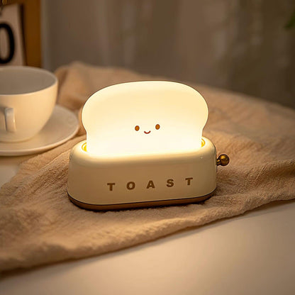 Toaster Table Lamp Rechargeable Dimmable LED Wireless Bedside Night Light