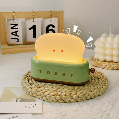 Toaster Table Lamp Rechargeable Dimmable LED Wireless Bedside Night Light