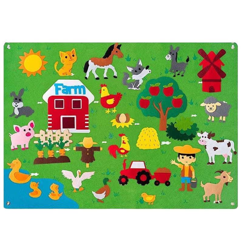 Toddler Felt Board – Creative Educational Felt Play Board for Kids