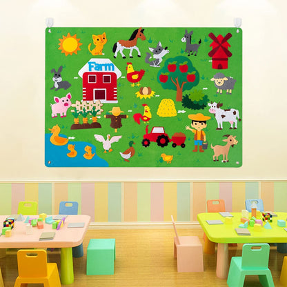 Toddler Felt Board – Creative Educational Felt Play Board for Kids