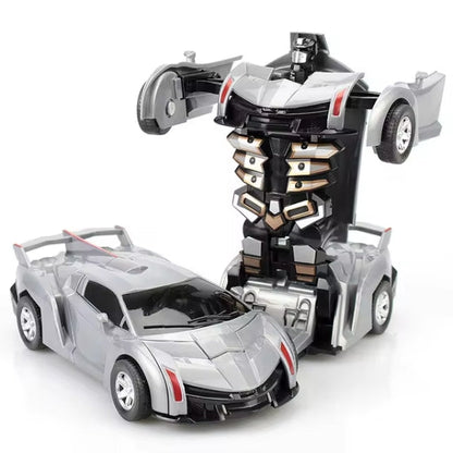 Transforming Robot Car Remote Control Toy with LED Lights