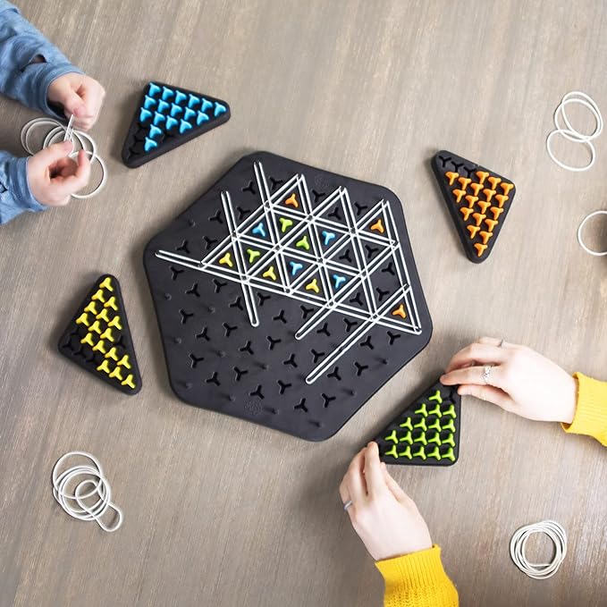 Triangle Strategy Board Game Chain Triangle Chess Puzzle Game for Family Game Night