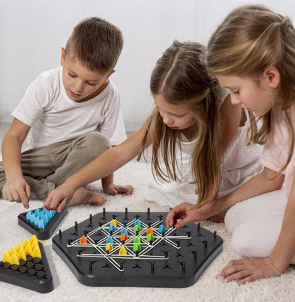 Triangle Strategy Board Game Chain Triangle Chess Puzzle Game for Family Game Night