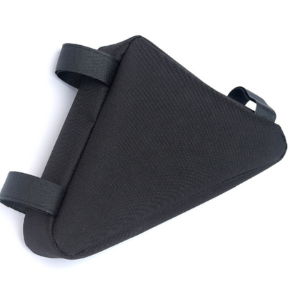 Triangular Bicycle Frame Storage Bag with Splash Resistant Surface and Frame Fit Design
