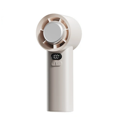 TurboJet Handheld Fan Portable High-Power Cooling Fan with USB Recharge