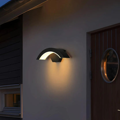 U Shaped Outdoor Wall Light Integrated LED Weatherproof Lamp