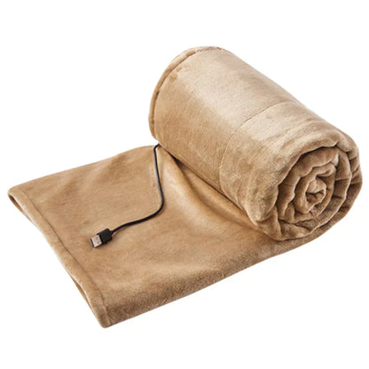 USB Heated Blanket Portable Electric Heating Blanket with 3 Heat Levels