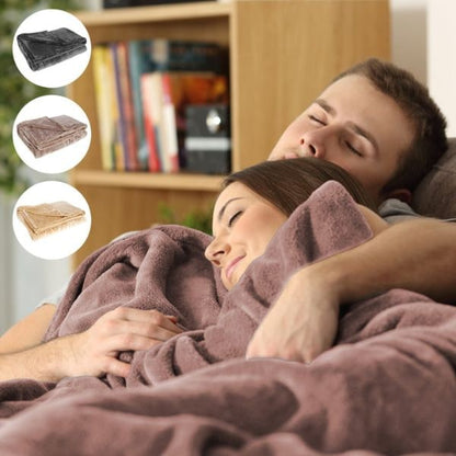Coperta riscaldante USB portatile in pile, calore elettrico, taglia queen 160 × 85 cm, per viaggi, ufficio, divano e letto
