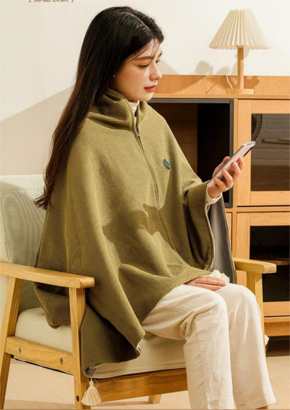USB Heated Comfort Shawl Warming Wrap Three Heat Settings Washable Design