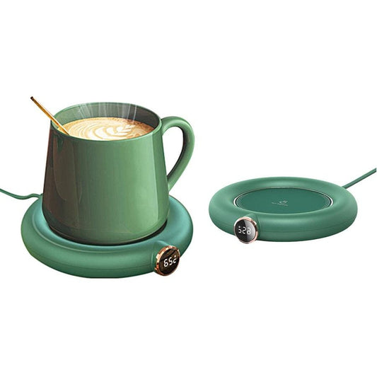 USB Mug Warmer With LED Display Adjustable Temperature Coffee Cup Heater