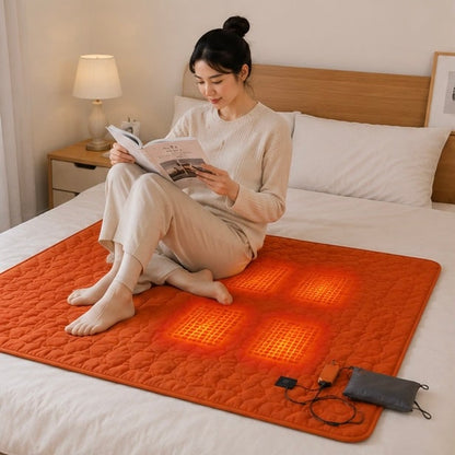 Materassino da campeggio riscaldante alimentato tramite USB con più zone riscaldanti e tessuto trapuntato