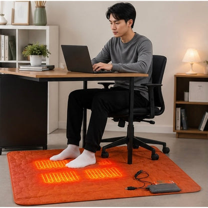 Materassino da campeggio riscaldante alimentato tramite USB con più zone riscaldanti e tessuto trapuntato