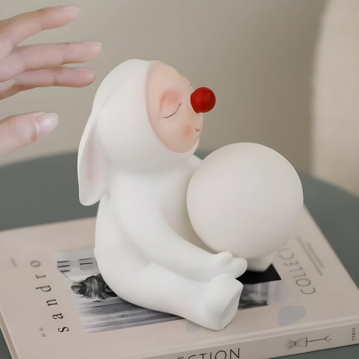 USB Rechargeable Bunny Table Lamp LED Decorative Night Light