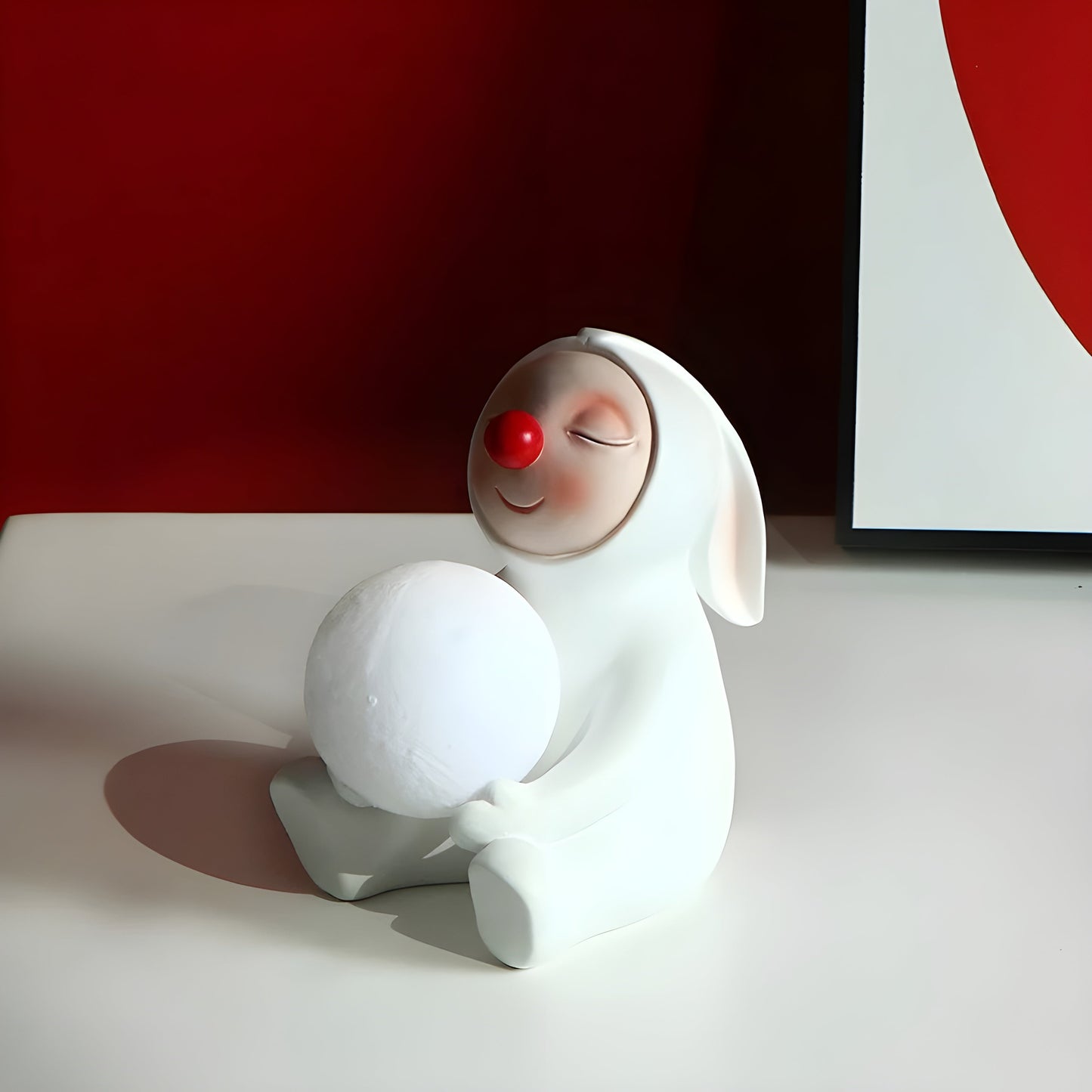 USB Rechargeable Bunny Table Lamp LED Decorative Night Light