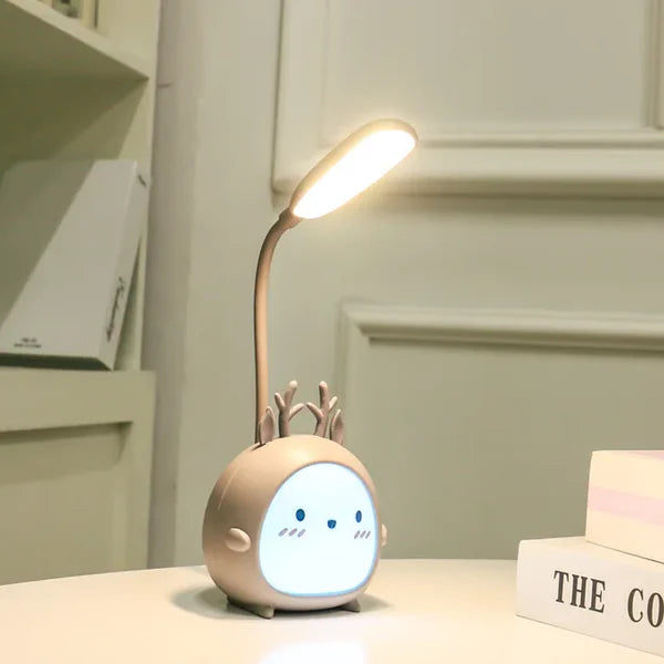 USB Rechargeable Kids Reading Lamp Portable Soft Light