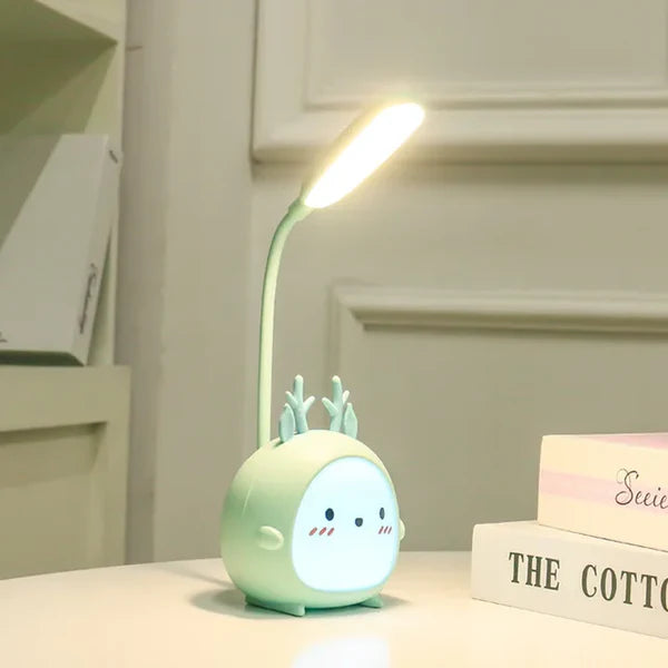 USB Rechargeable Kids Reading Lamp Portable Soft Light