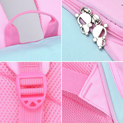 Unicorn Kids Backpack Large Capacity School Bag with Pop It Toy and Padded Adjustable Straps