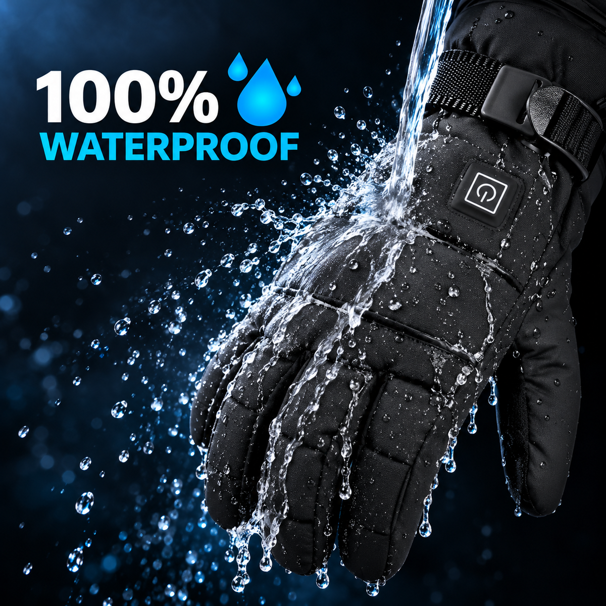 Unisex θερμαινόμενα γάντια με τρία επίπεδα θερμότητας, χειμερινά θερμαντικά χεριών για εξωτερικούς χώρους