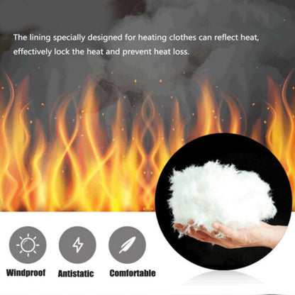 Unisex Heated Winter Jacket USB Powered Three Level Adjustable Warming Coat
