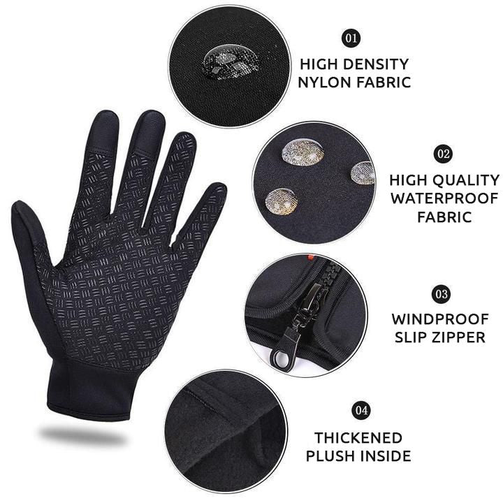 Unisex Winter Gloves Insulated Thermal Grip Touchscreen Outdoor Gloves