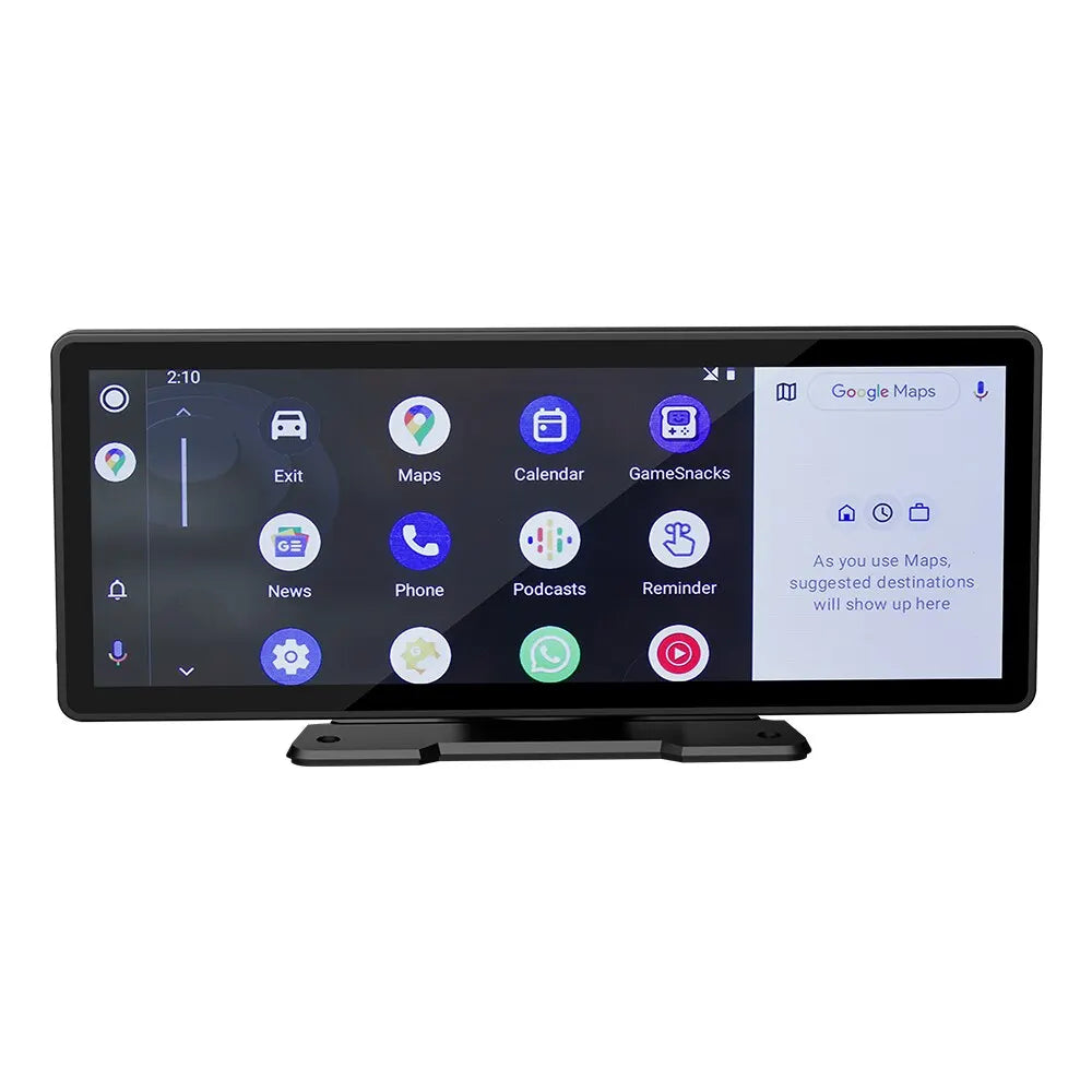 Universal 10.26 Inch Car Stereo Screen with Wireless CarPlay and Android Auto WiFi Video Player