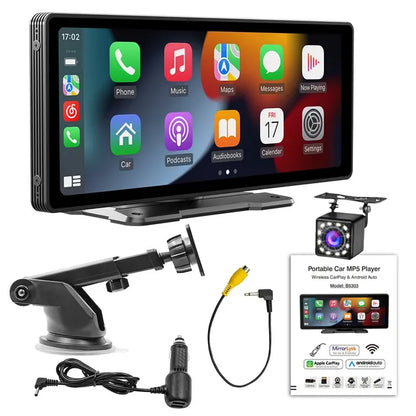 Universal 10.26 Inch Car Stereo Screen with Wireless CarPlay and Android Auto WiFi Video Player