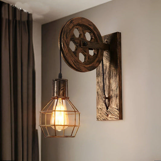 Vintage LED Wall Light Industrial Glass Wall Lamp Modern Decorative Sconce for Home and Office