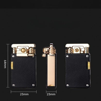 Vintage Metal Petrol Lighter Refillable Pocket Design
