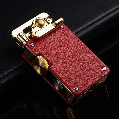 Vintage Metal Petrol Lighter Refillable Pocket Design