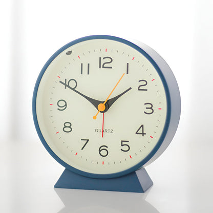 Vintage Silent Quartz Alarm Clock Analog Table Clock With Light