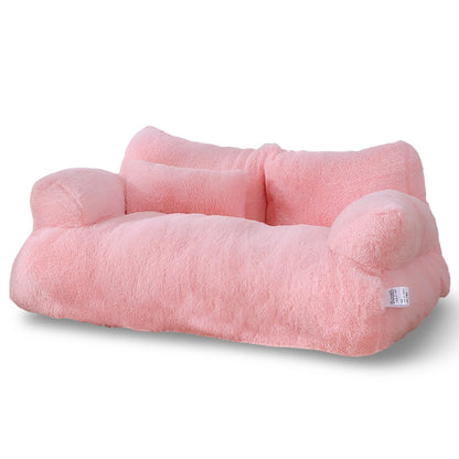 Washable Dog Cat Sofa Bed Raised Pet Couch With Zipper Cover