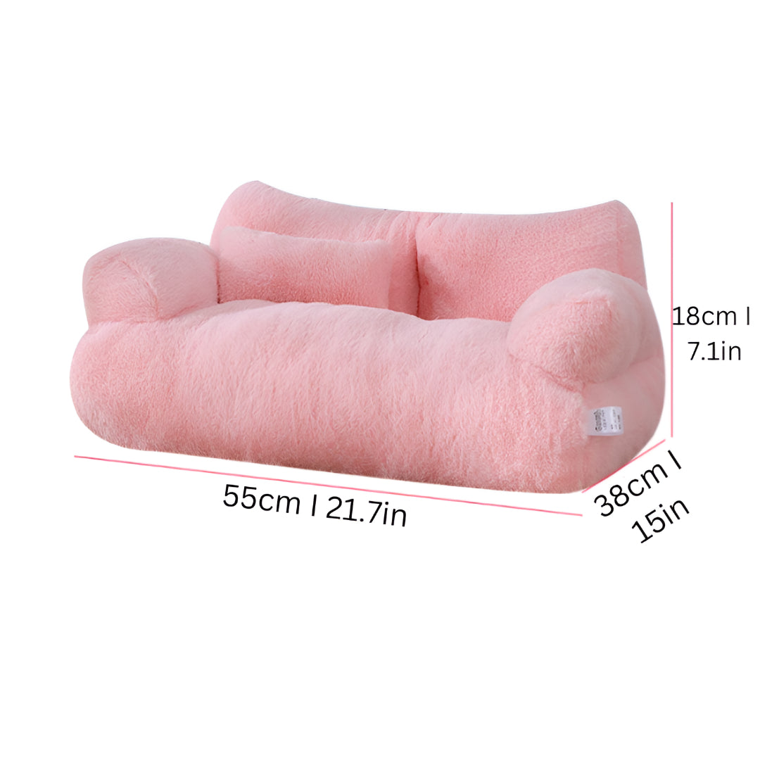 Washable Dog Cat Sofa Bed Raised Pet Couch With Zipper Cover
