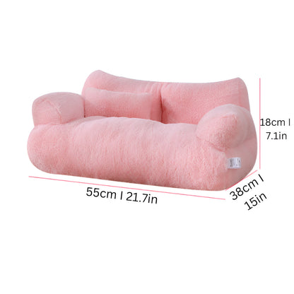 Washable Dog Cat Sofa Bed Raised Pet Couch With Zipper Cover