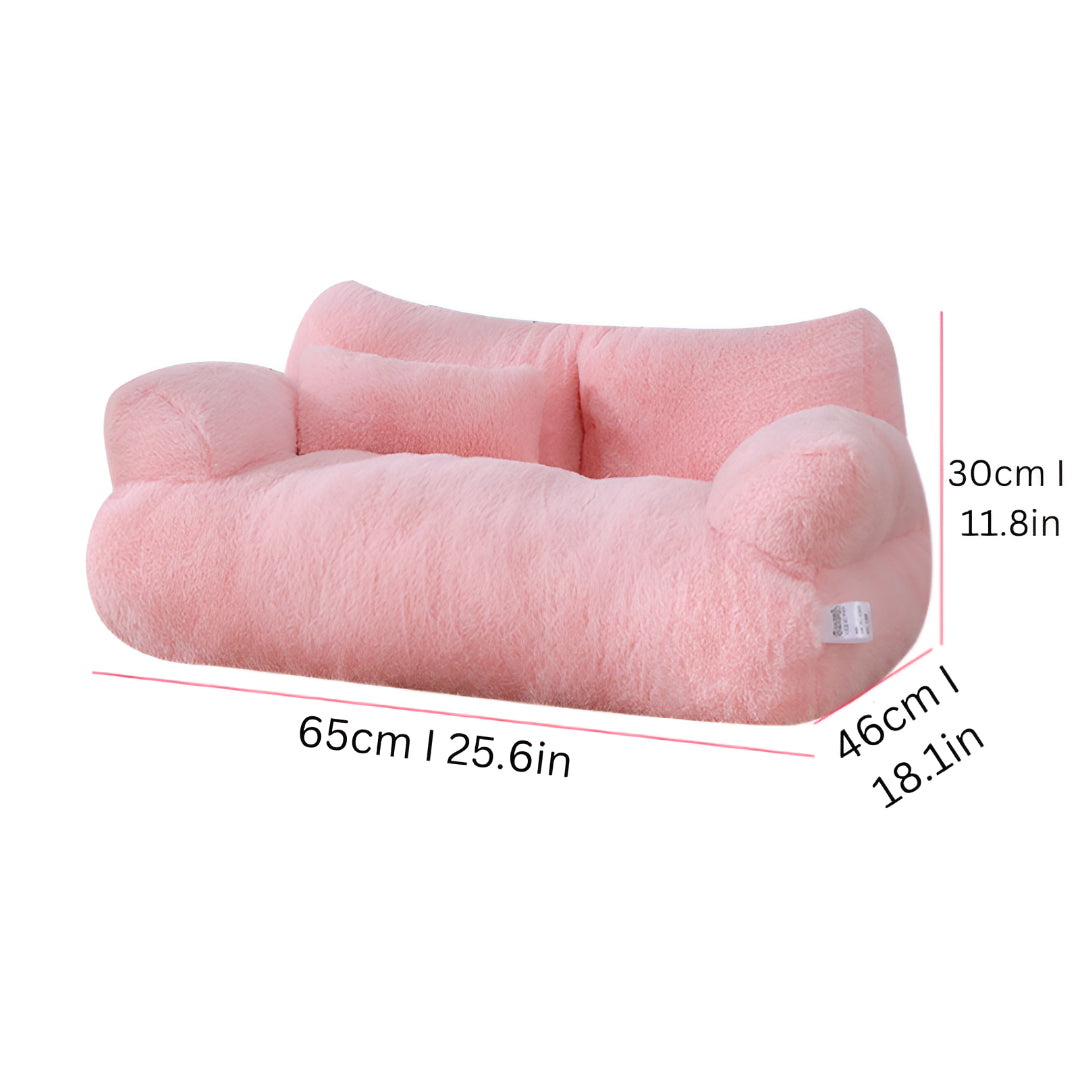 Washable Dog Cat Sofa Bed Raised Pet Couch With Zipper Cover
