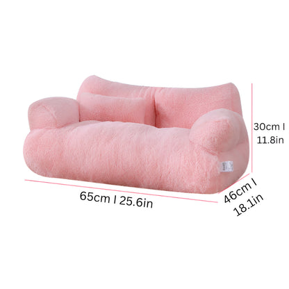 Washable Dog Cat Sofa Bed Raised Pet Couch With Zipper Cover