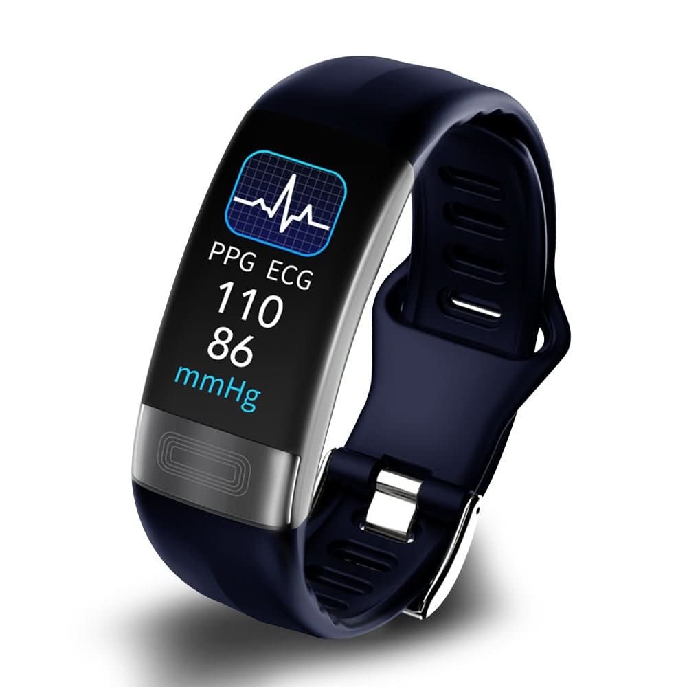 Vandafvisende fitness-tracker med pulsmåler og ECG-monitor